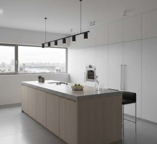 Modern Minimalist Kitchen Sleek, simple, and clutter-free — elegance in every line.