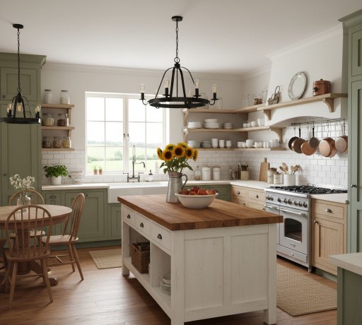 Rustic Farmhouse Kitchen Warm woods and vintage charm that feel like home.