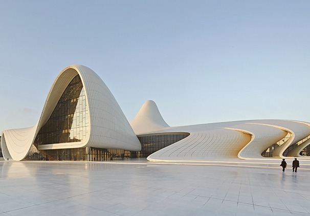 The Heydar Aliyev Center designed by Zaha Hadid.